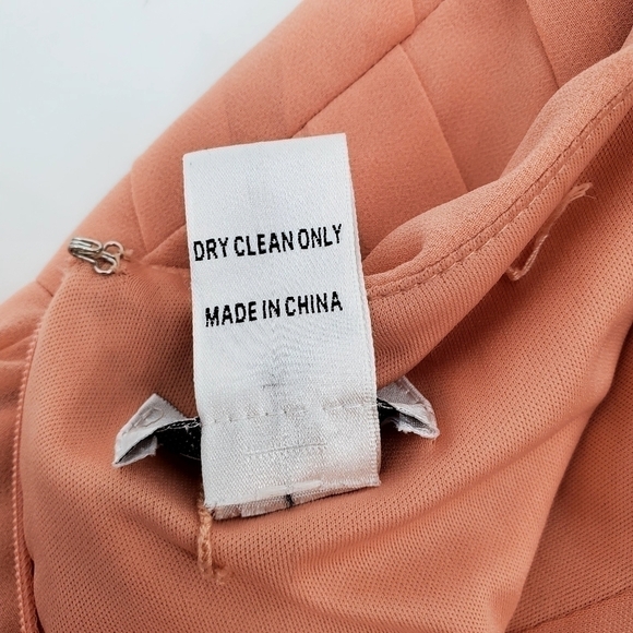 Bill Levkoff Peach Color Strapless Bridesmaid Dress - Picture 6 of 6